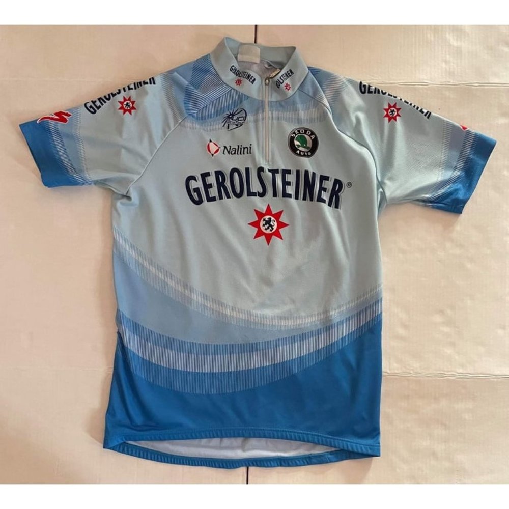 Vintage Nalini Gerolsteiner Skoda Auto Cycling Jersey Shirt See Description